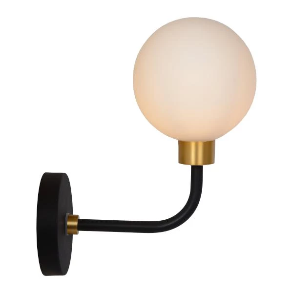 Lucide BEREND - Lámpara de pared Baño - 1xG9 - IP44 - Negro - detalle 3